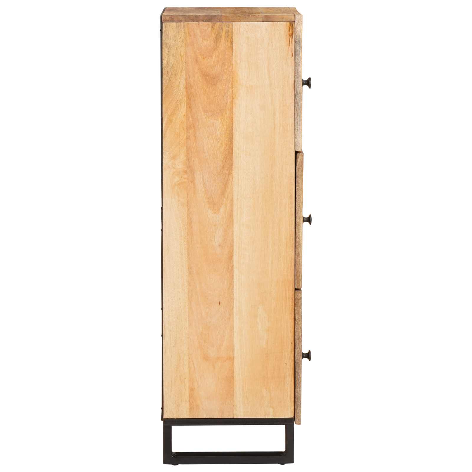 Highboard mit Speicher Braun 90 x 33 x 75 cm Massivholz Mango