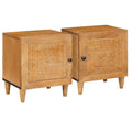 Nachttisch 2 pcs Hellbraun 80 x 50 x 40 cm Holzwerkstoff