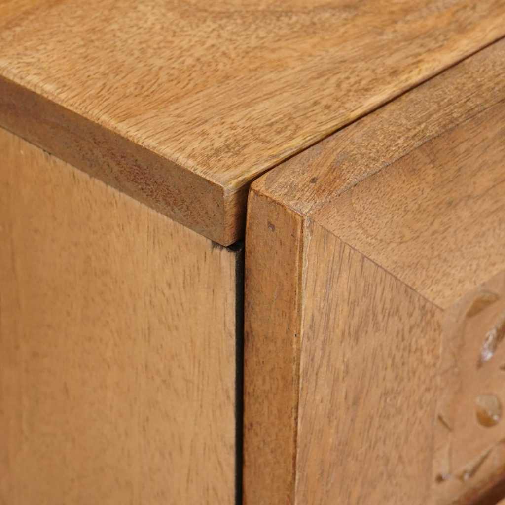 Nachttisch 2 pcs Hellbraun 40 x 33 x 46 cm Holzwerkstoff