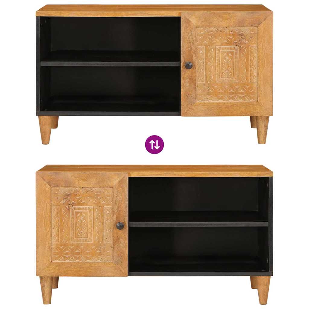 TV-Einheiten mit Regal Hellbraun 80 x 33 x 46 cm Holzwerkstoff
