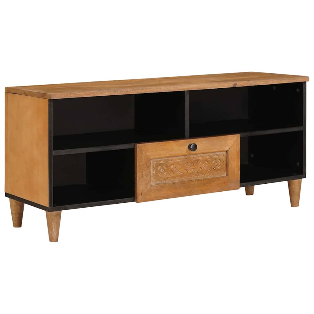 TV-Schränk mit Schubladen 100 x 33 x 46 cm Massivholz Mango