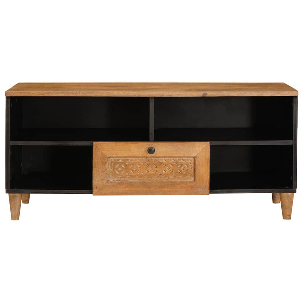 TV-Schränk mit Schubladen 100 x 33 x 46 cm Massivholz Mango