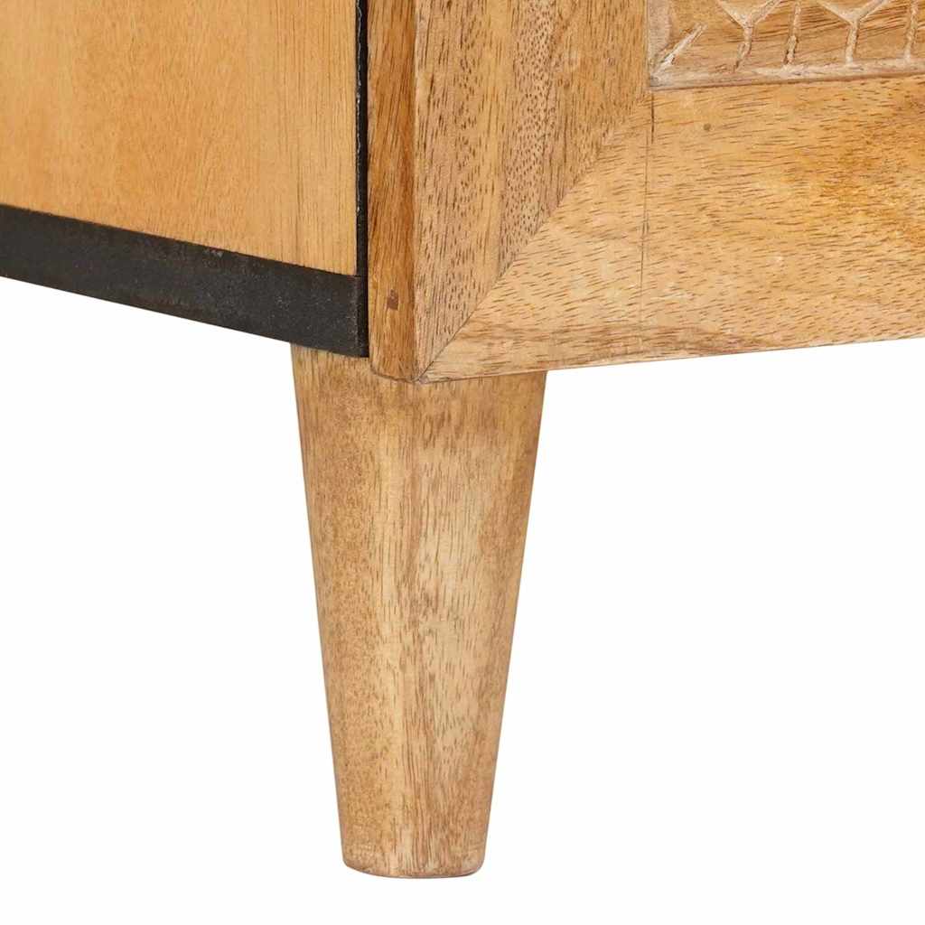 TV-Schränk mit Schubladen 100 x 33 x 46 cm Massivholz Mango