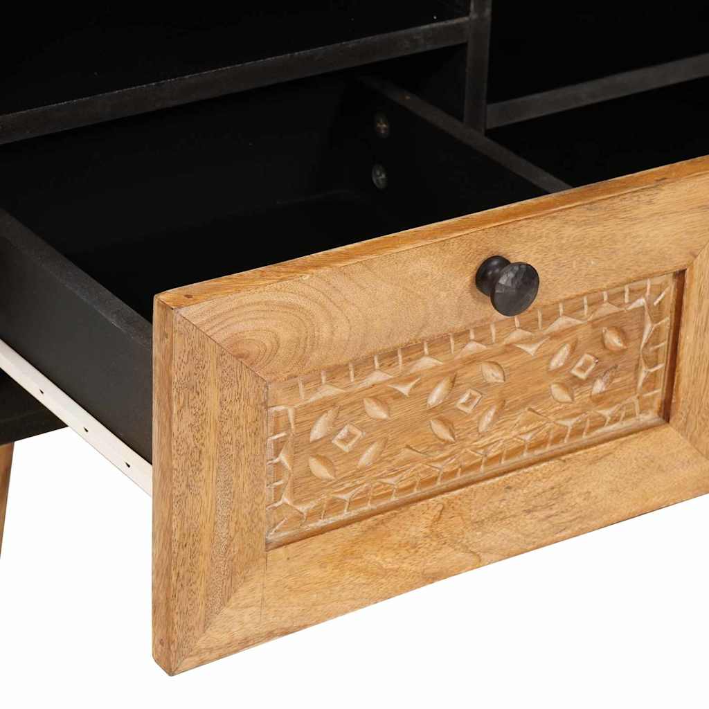 TV-Schränk mit Schubladen 100 x 33 x 46 cm Massivholz Mango