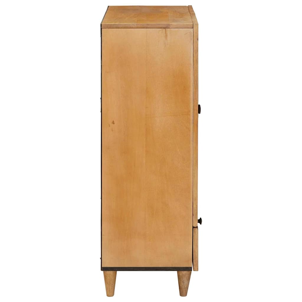 Hochboard Hellbraun 60 x 33 x 100 cm massives Mangoholz