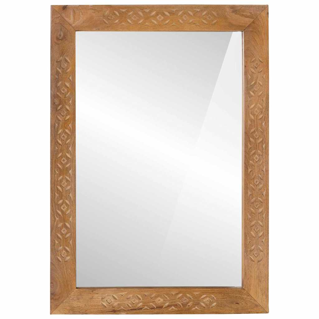 Wandspiegel Rechtwinklig 70 x 50 cm Ingenieurholz und Glas