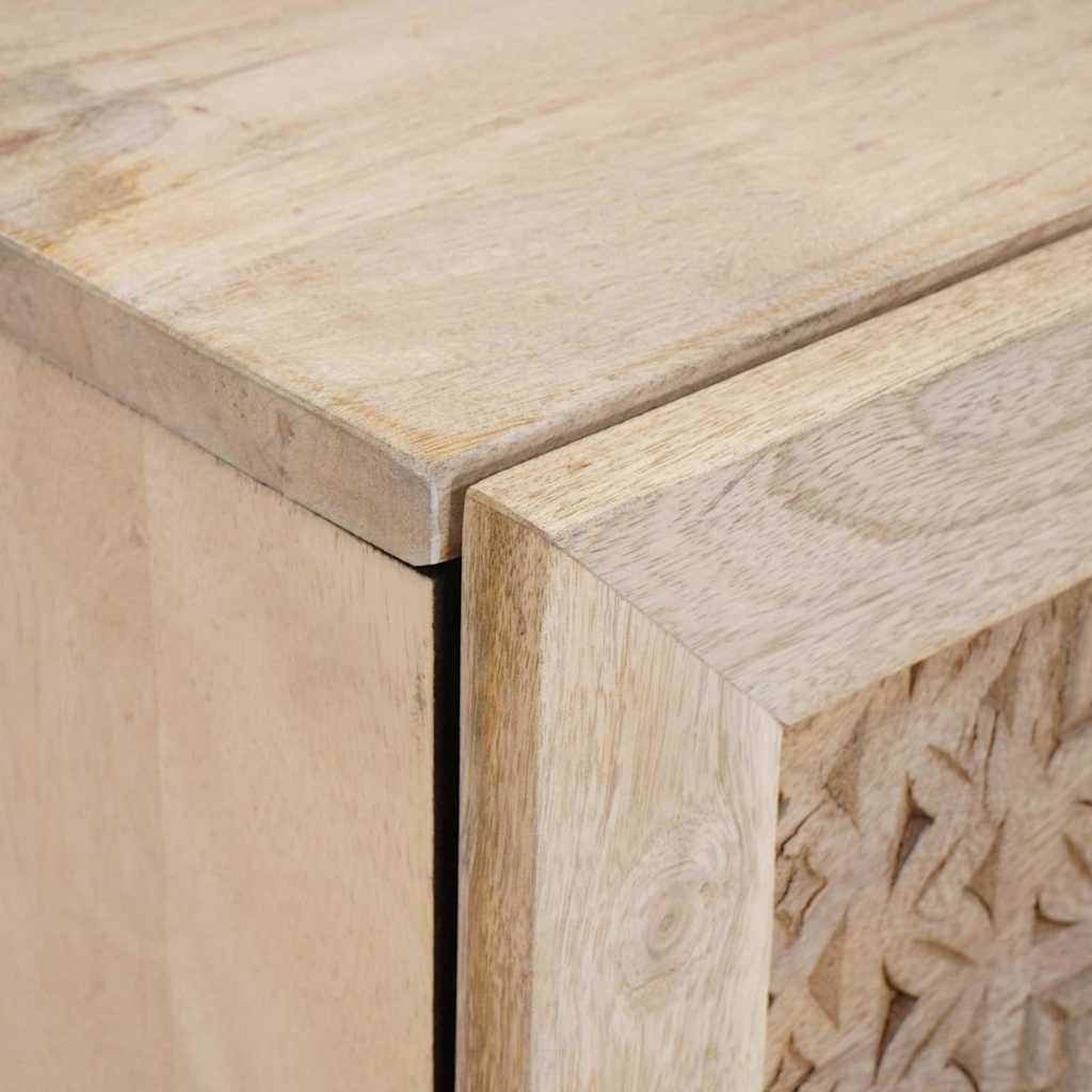 Nachttisch 2 pcs Weiß 80 x 50 x 40 cm Holzwerkstoff