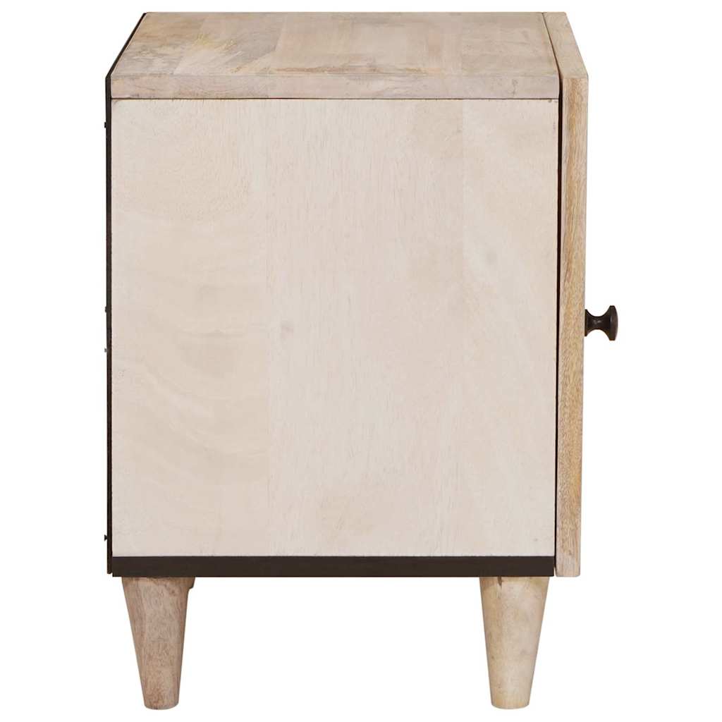 Nachttisch 2 pcs Weiß 80 x 50 x 40 cm Holzwerkstoff