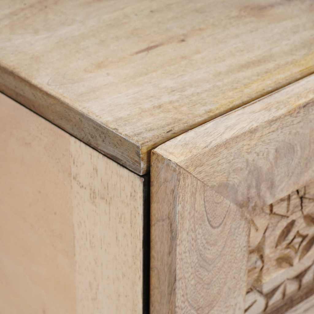 Nachttisch Weiß 40 x 33 x 46 cm Holzwerkstoff