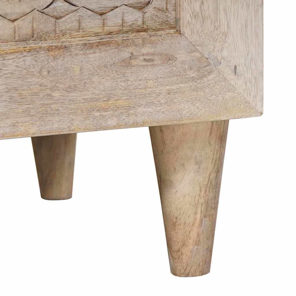 Nachttisch 2 pcs Weiß 40 x 33 x 46 cm Holzwerkstoff