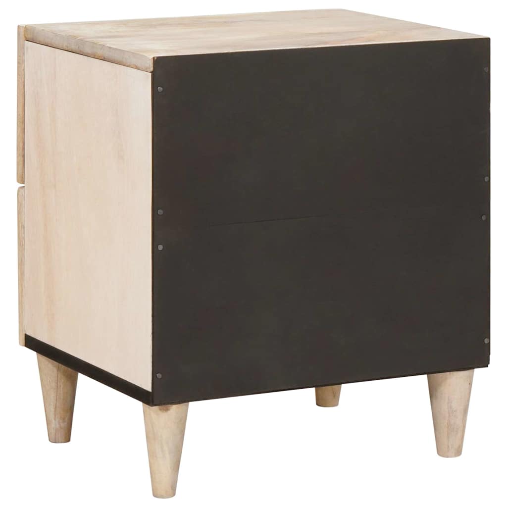 Nachttisch 2 pcs Weiß 40 x 33 x 46 cm Holzwerkstoff