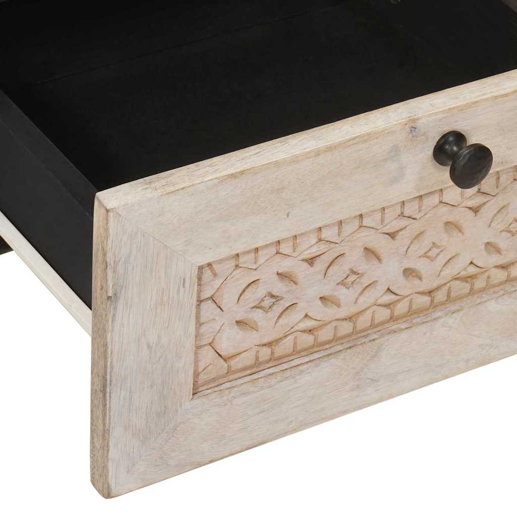 Nachttisch 2 pcs Weiß 40 x 33 x 46 cm Holzwerkstoff