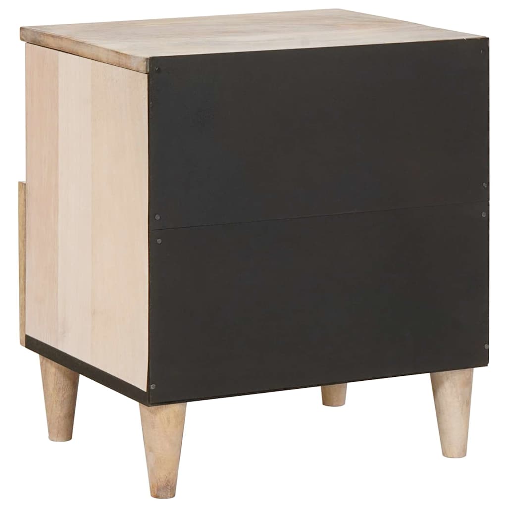 Nachttisch 2 pcs Weiß 40 x 33 x 46 cm Holzwerkstoff