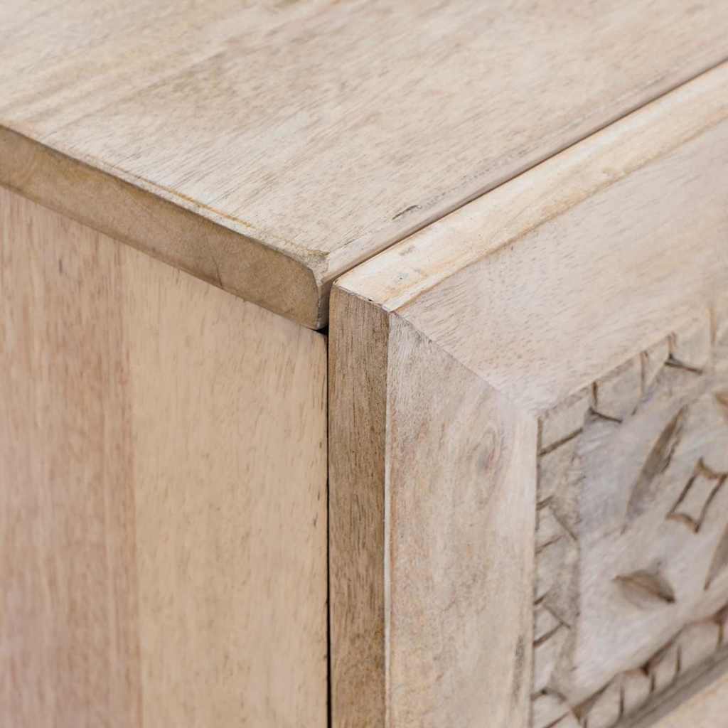 Nachttisch Weiß 50 x 33 x 62 cm Holzwerkstoff