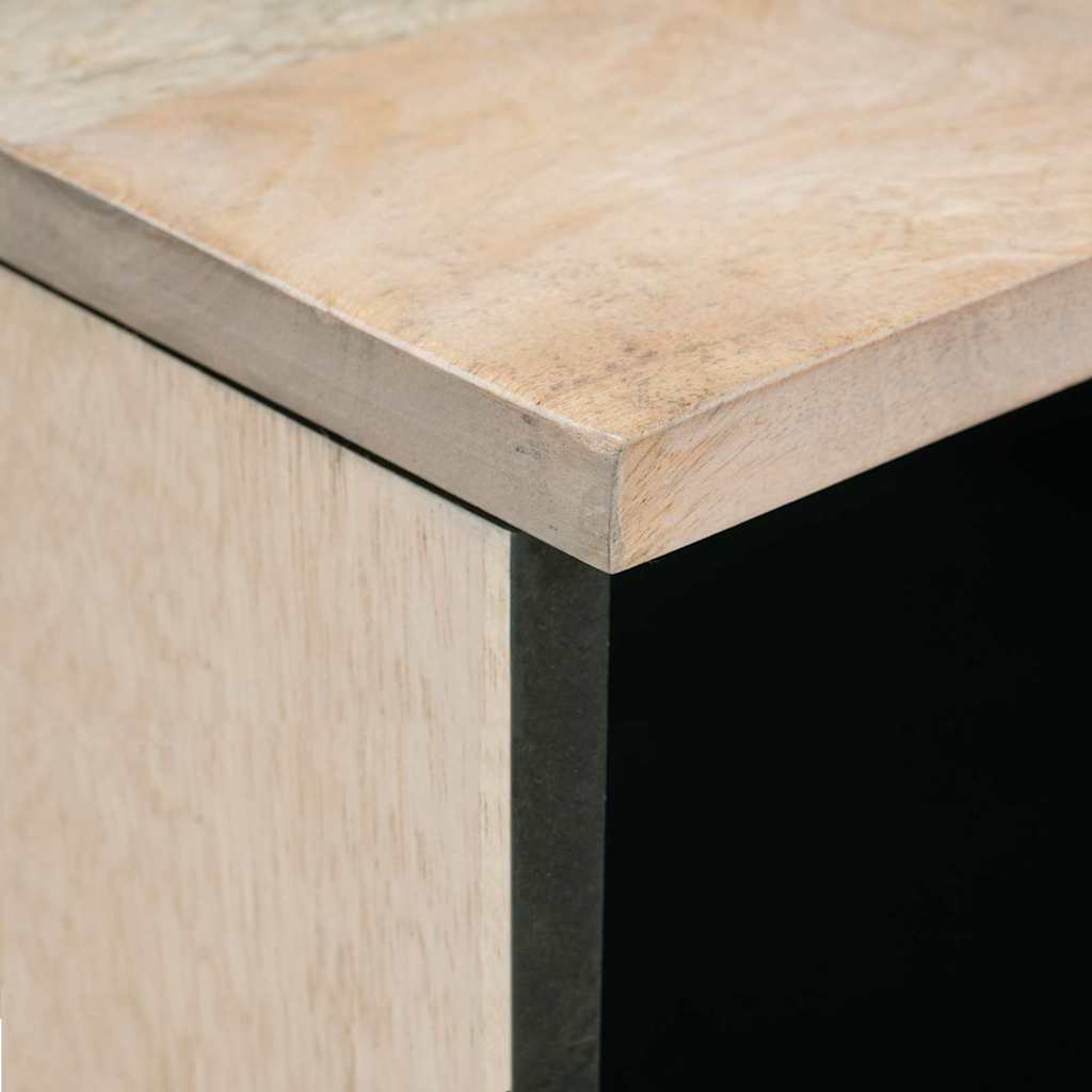 Nachttisch Weiß 50 x 33 x 62 cm Holzwerkstoff