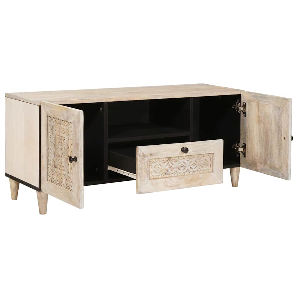 TV-Einheiten mit Schubladen Weiß 105 x 33 x 46 cm Holzwerkstoff