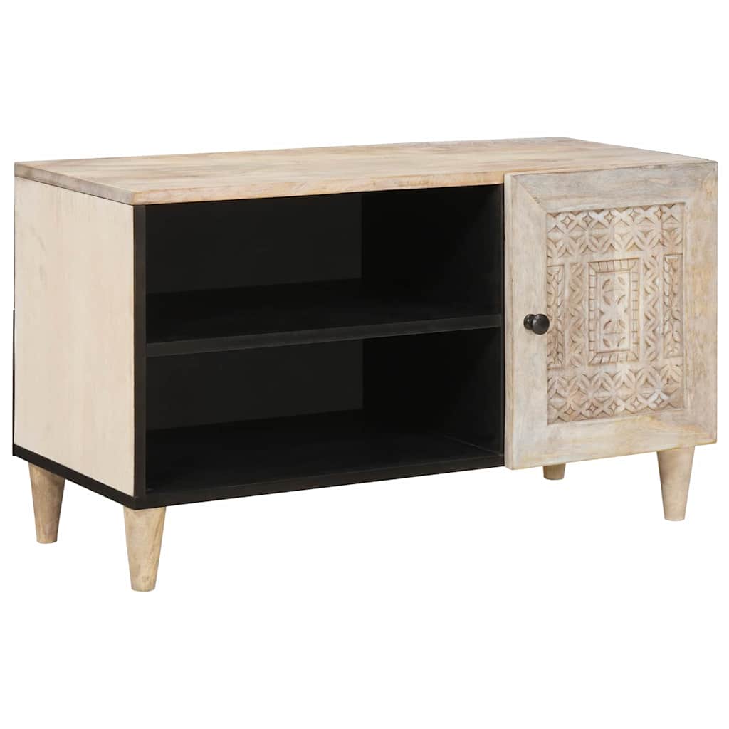 TV-Einheiten mit Regal Weiß 80 x 33 x 46 cm Holzwerkstoff