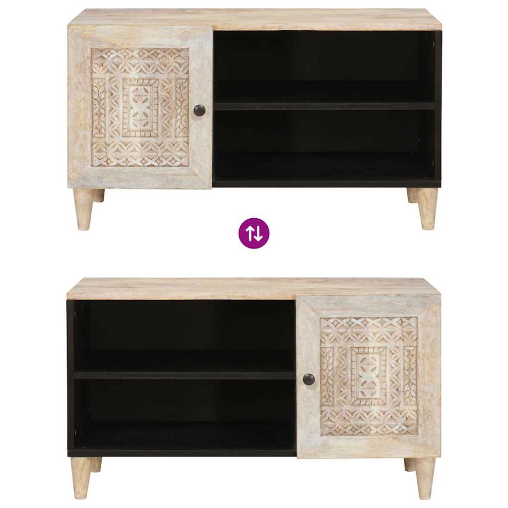 TV-Einheiten mit Regal Weiß 80 x 33 x 46 cm Holzwerkstoff