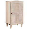 Sideboard Bleached White 40 x 33 x 75 cm Massivholz Mango