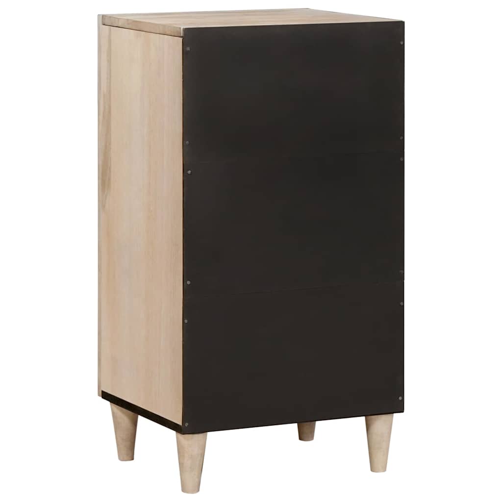 Sideboard Bleached White 40 x 33 x 75 cm Massivholz Mango