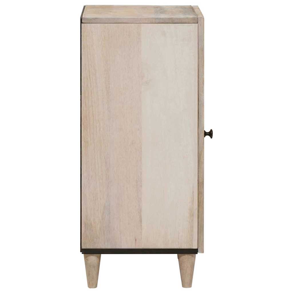 Sideboard Bleached White 40 x 33 x 75 cm Massivholz Mango