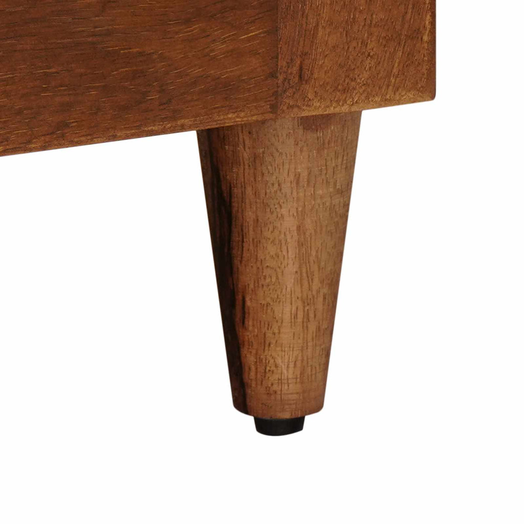 Nachttisch Braun 40 x 33 x 46 cm Massivholz Mango