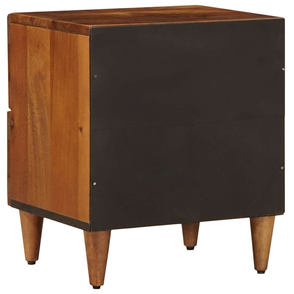 Nachttisch 2 pcs Braun 40 x 33 x 46 cm Massivholz Mango