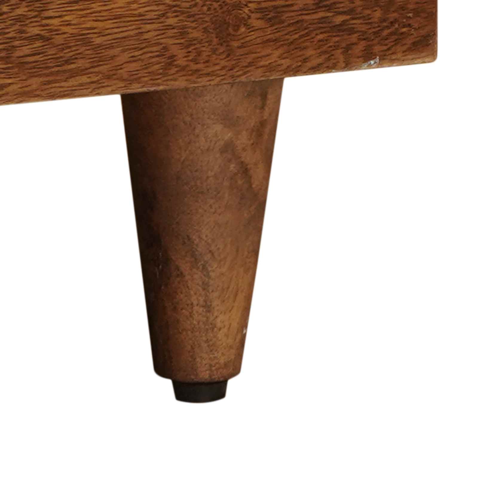 TV-Schränk mit Regal Walnuss 70 x 33 x 46 cm Massivholz Mango