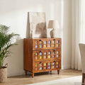 Sideboard Walnuss 60 x 33 x 75 cm Massivholz Mango