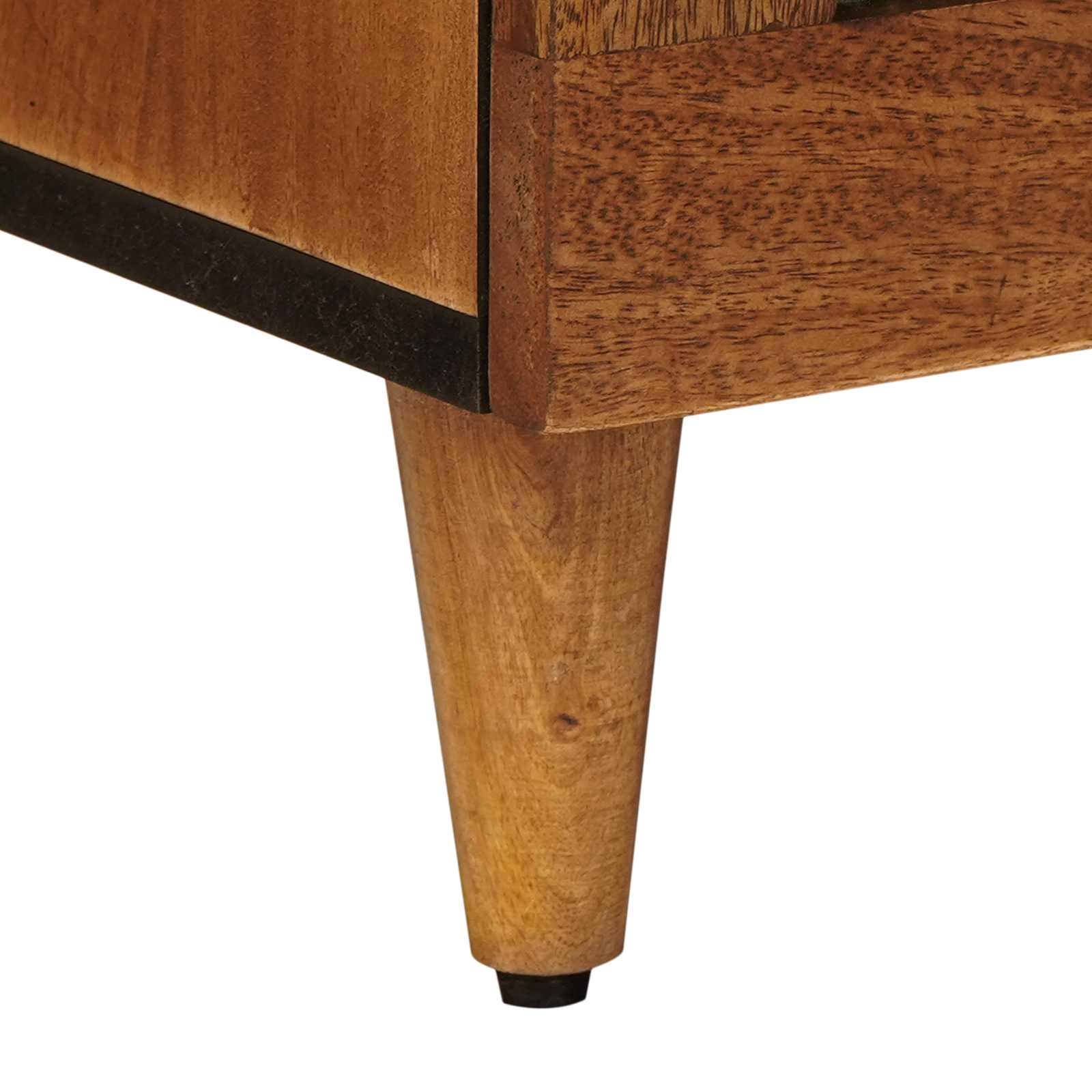 Nachttisch 2 pcs Braun 40 x 33 x 46 cm Massivholz Mango