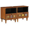 Nachttisch 2 pcs Braun 40 x 33 x 46 cm Massivholz Mango