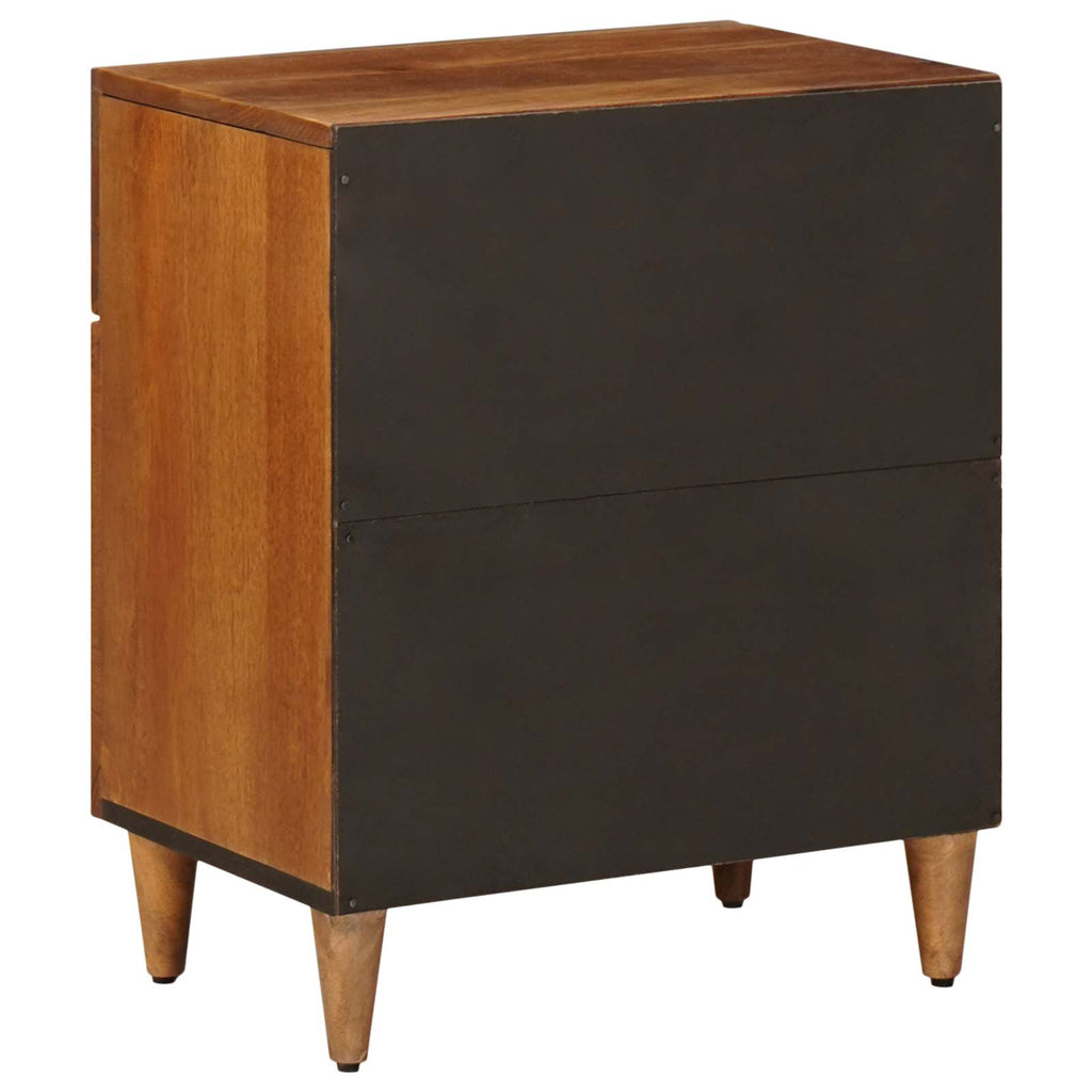 Nachttisch Braun 50 x 33 x 60 cm Massivholz Mango