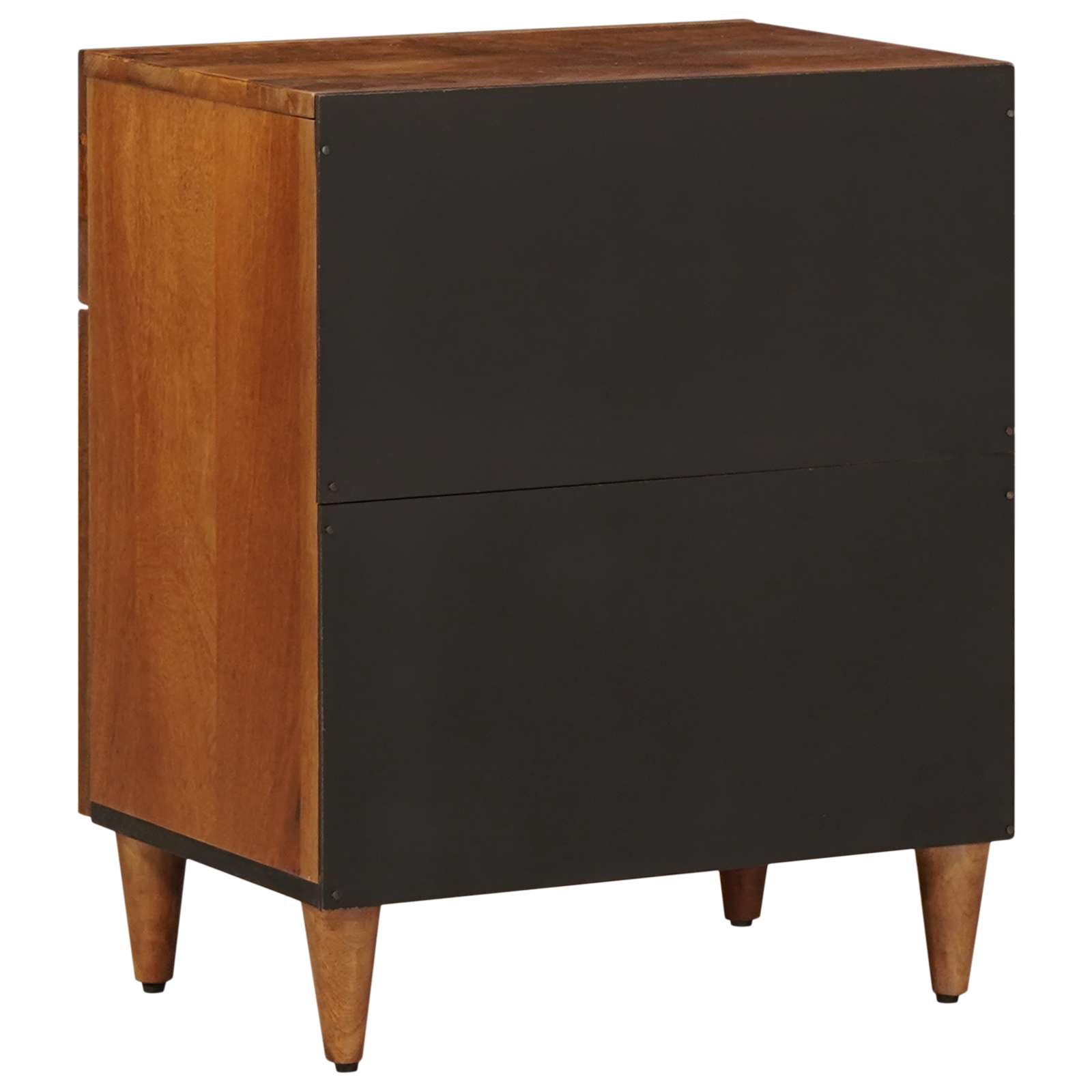 Nachttisch Braun 50 x 33 x 60 cm Massivholz Mango
