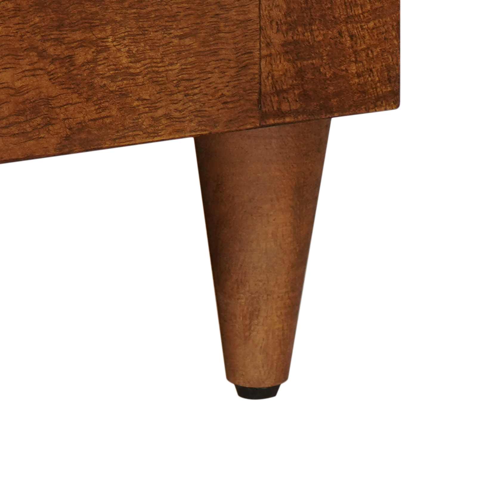 TV-Schränk mit Tür Walnuss 105 x 33 x 46 cm Massivholz Mango