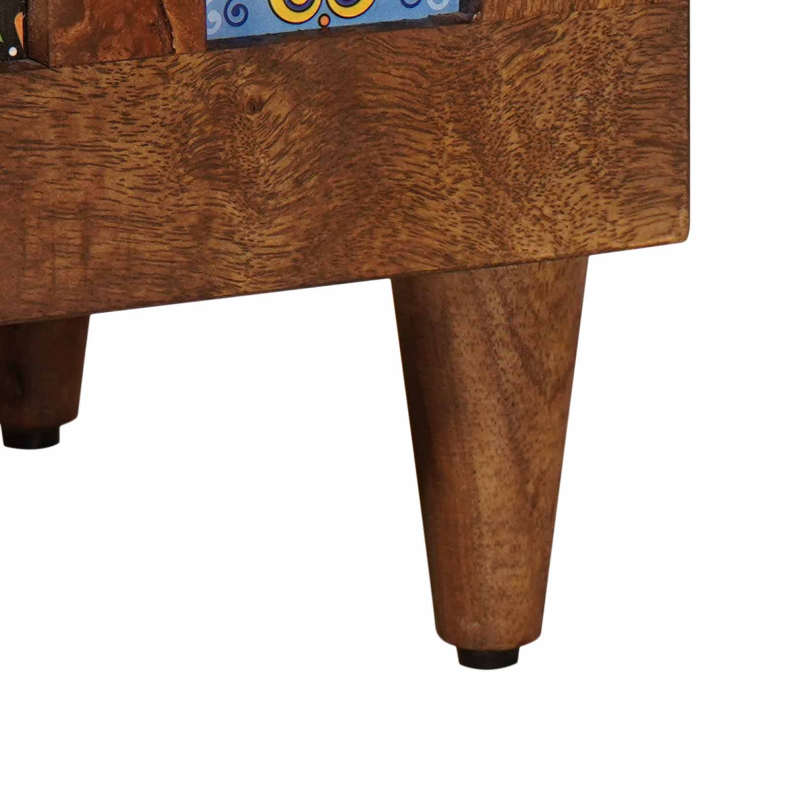 TV-Schränk mit Regal Walnuss 80 x 33 x 46 cm Massivholz Mango