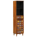 Badezimmerschrank mit Schubladen Walnuss 38 x 33 x 160 cm