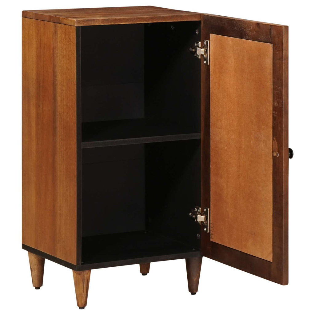 Sideboard mit Speicher Walnuss 40 x 33 x 75 cm Massivholz Mango