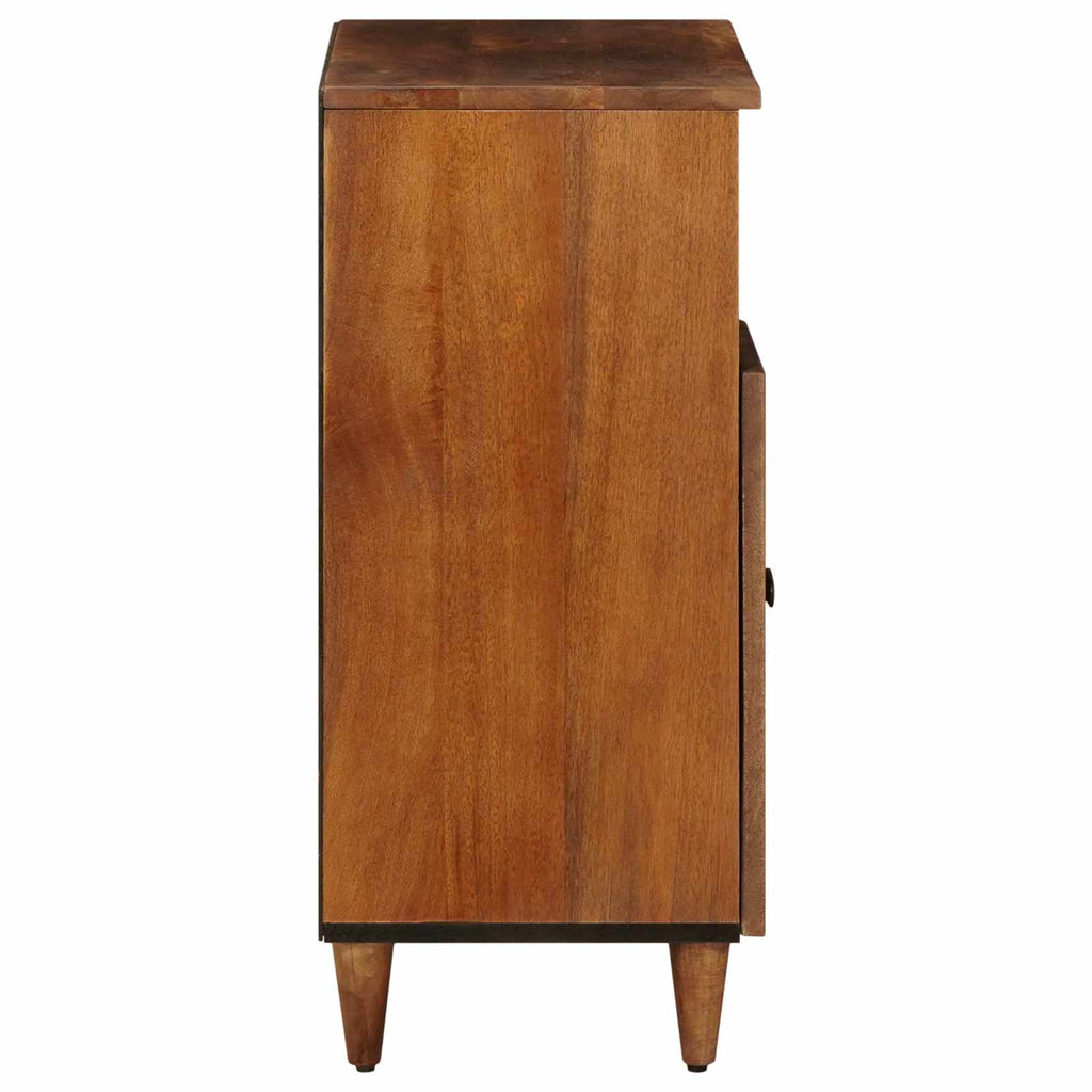 Sideboard mit Speicher Walnuss 60 x 33 x 75 cm Massivholz Mango