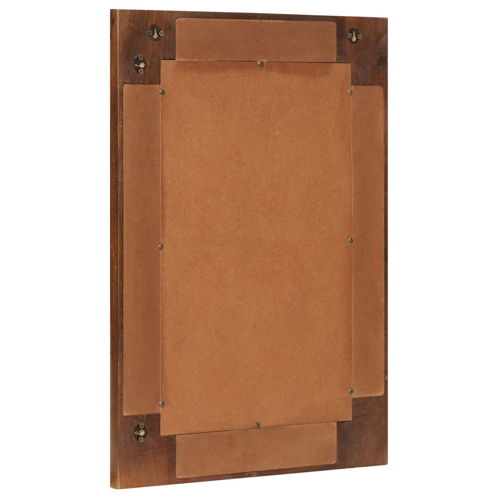 Badezimmer Spiegel Walnuss 50 x 70 x 2,5 cm Massivholz Mango