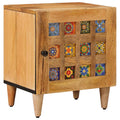 Nachttisch Natur 40 x 33,5 x 46 cm Massivholz Mango