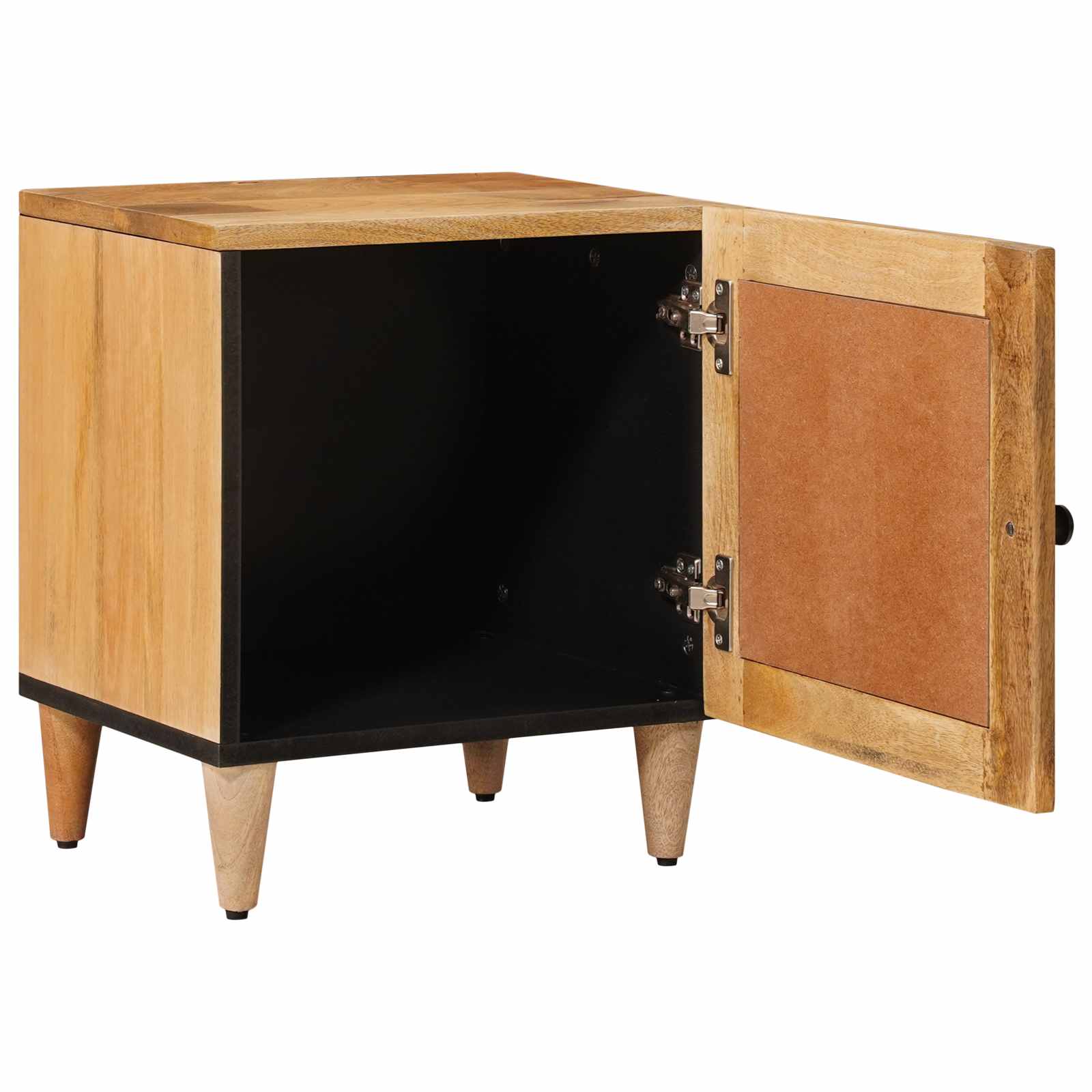 Nachttisch 2 pcs Natur 40 x 33 x 46 cm Massivholz Mango
