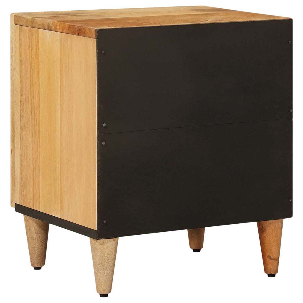 Nachttisch 2 pcs Natur 40 x 33 x 46 cm Massivholz Mango