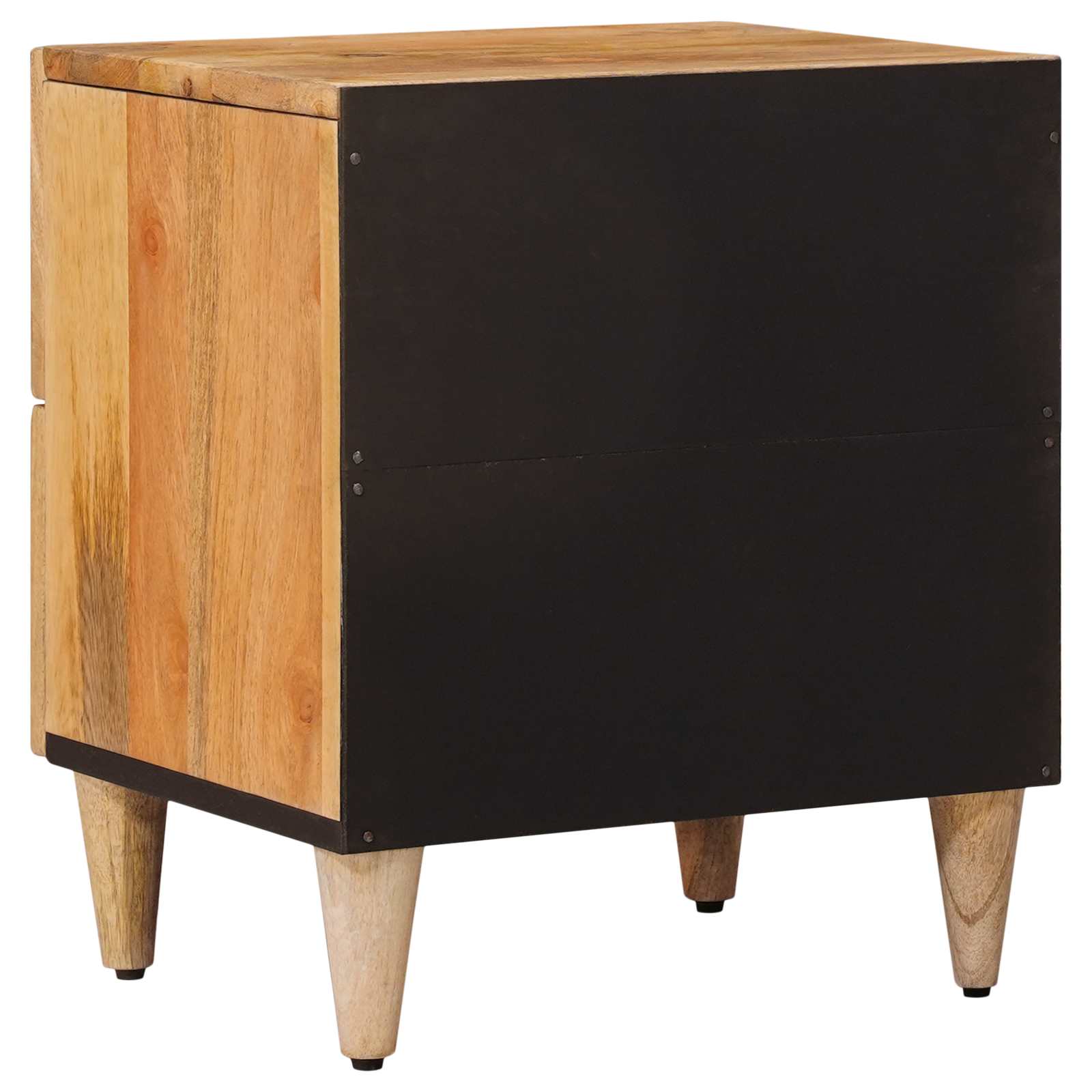 Nachttisch 2 pcs Natur 40 x 33 x 46 cm Massivholz Mango