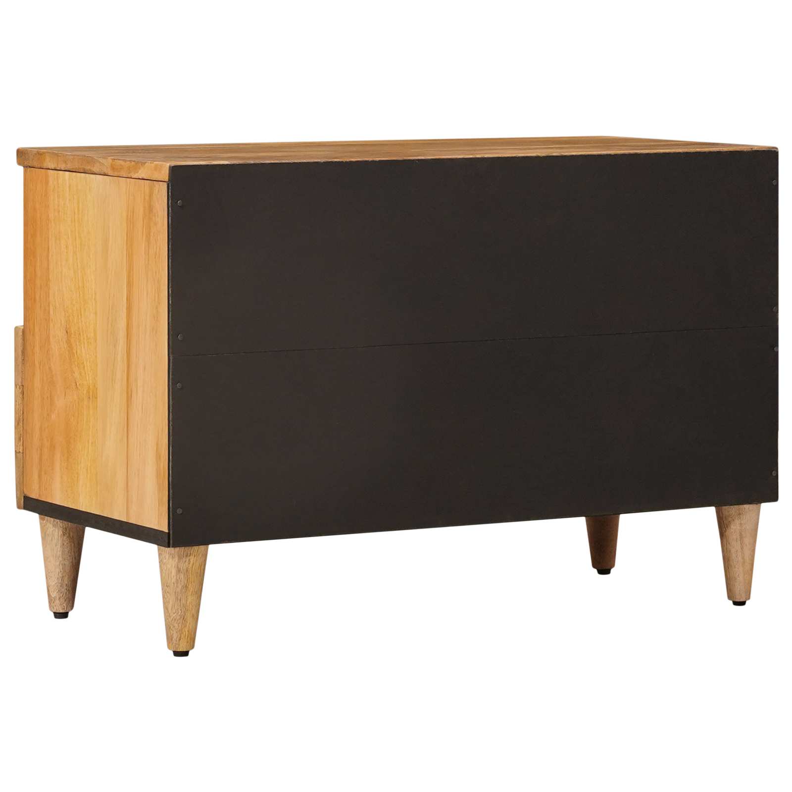 TV-Schränk mit Regal Natur 70 x 33 x 46 cm Massivholz Mango