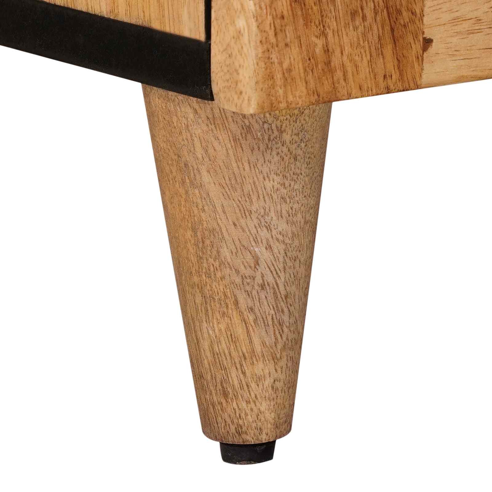 Sideboard Natur 60 x 33 x 75 cm Massivholz Mango
