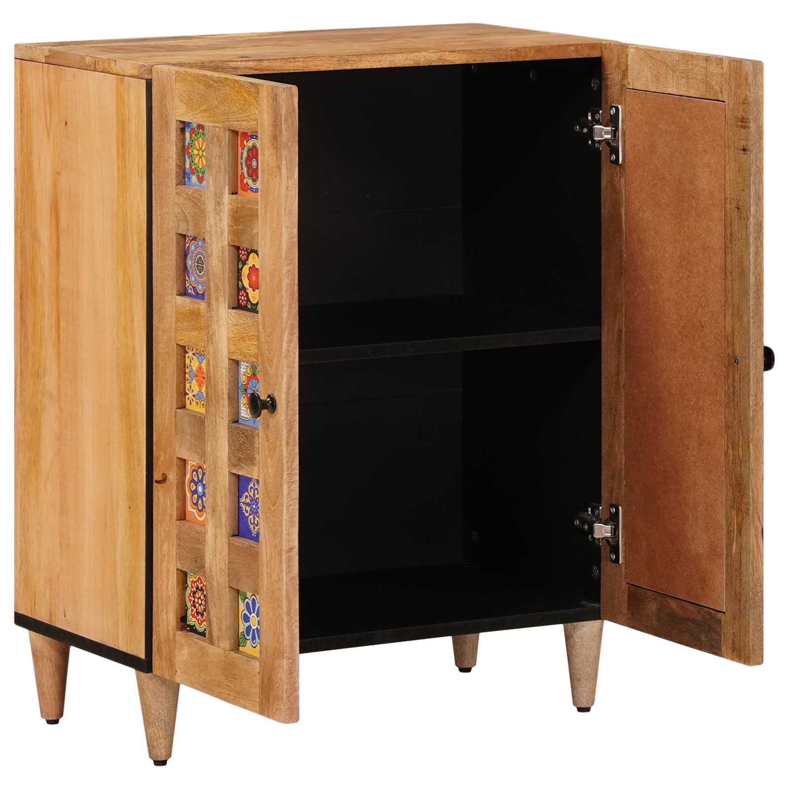Sideboard Natur 60 x 33 x 75 cm Massivholz Mango