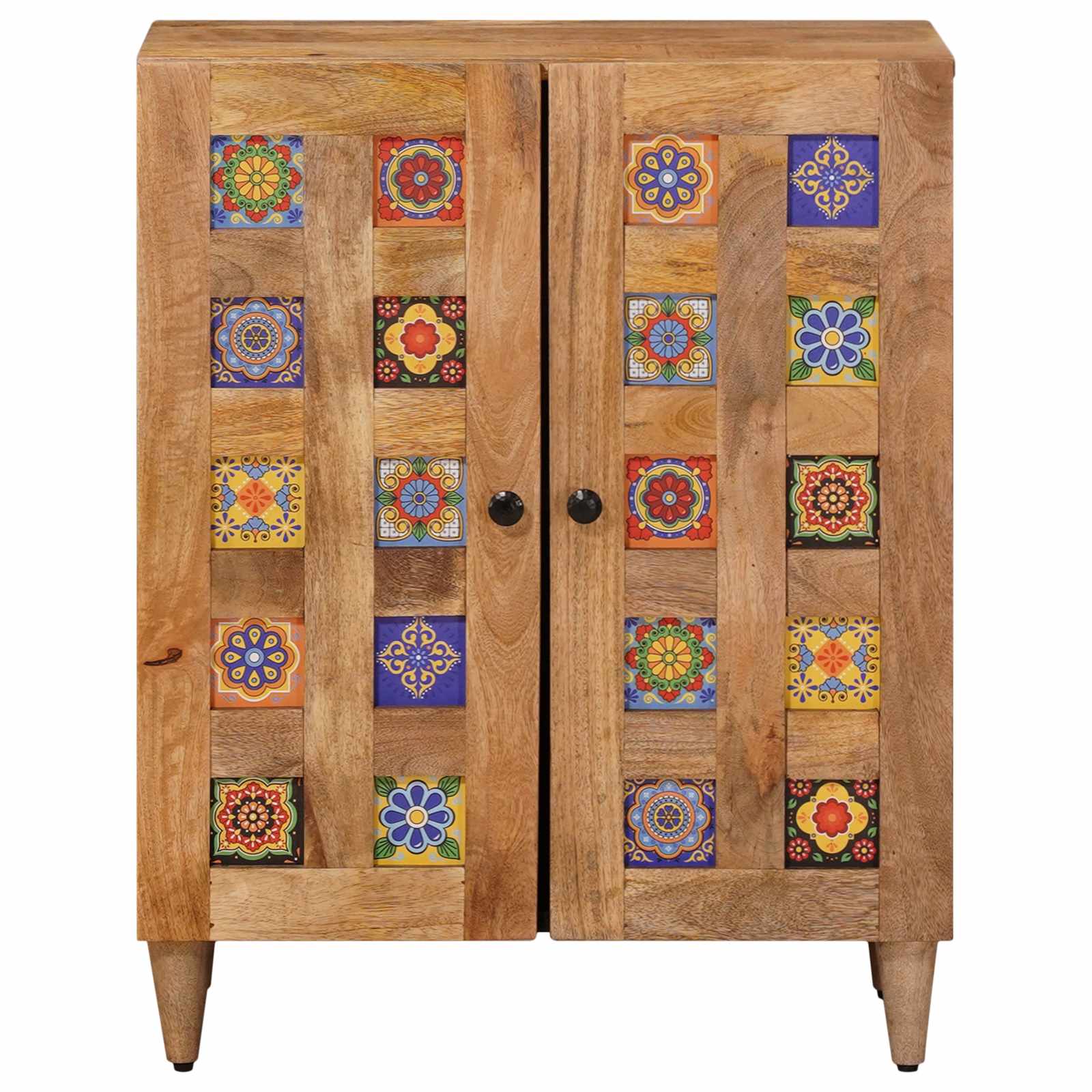 Sideboard Natur 60 x 33 x 75 cm Massivholz Mango