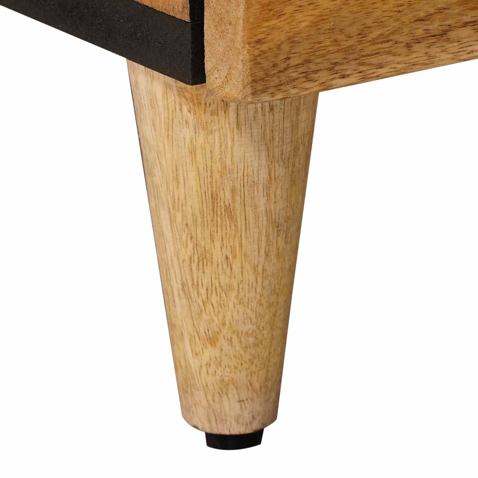 Nachttisch 2 pcs Natur 40 x 33 x 46 cm Massivholz Mango