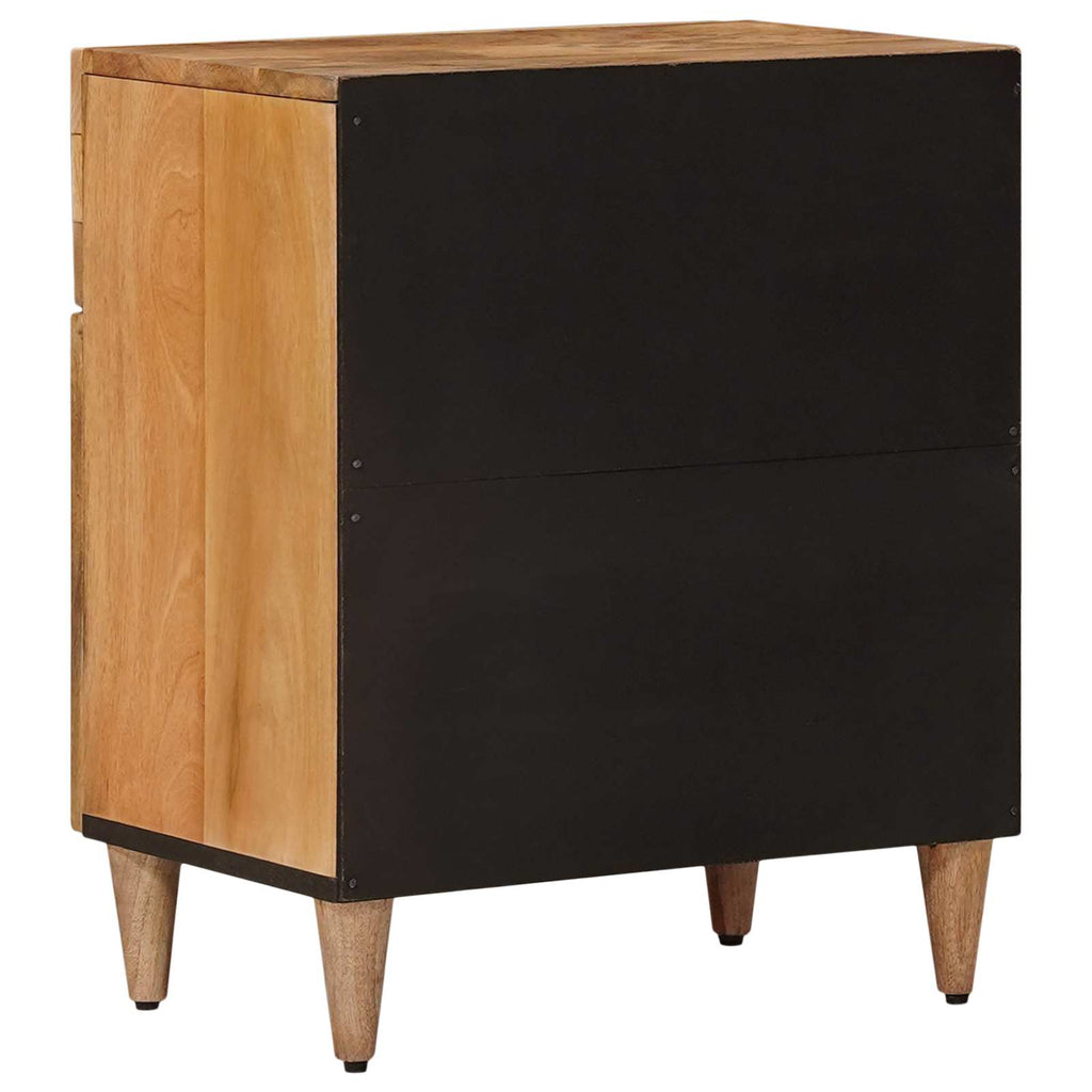 Nachttisch Natur 50 x 33 x 60 cm Massivholz Mango