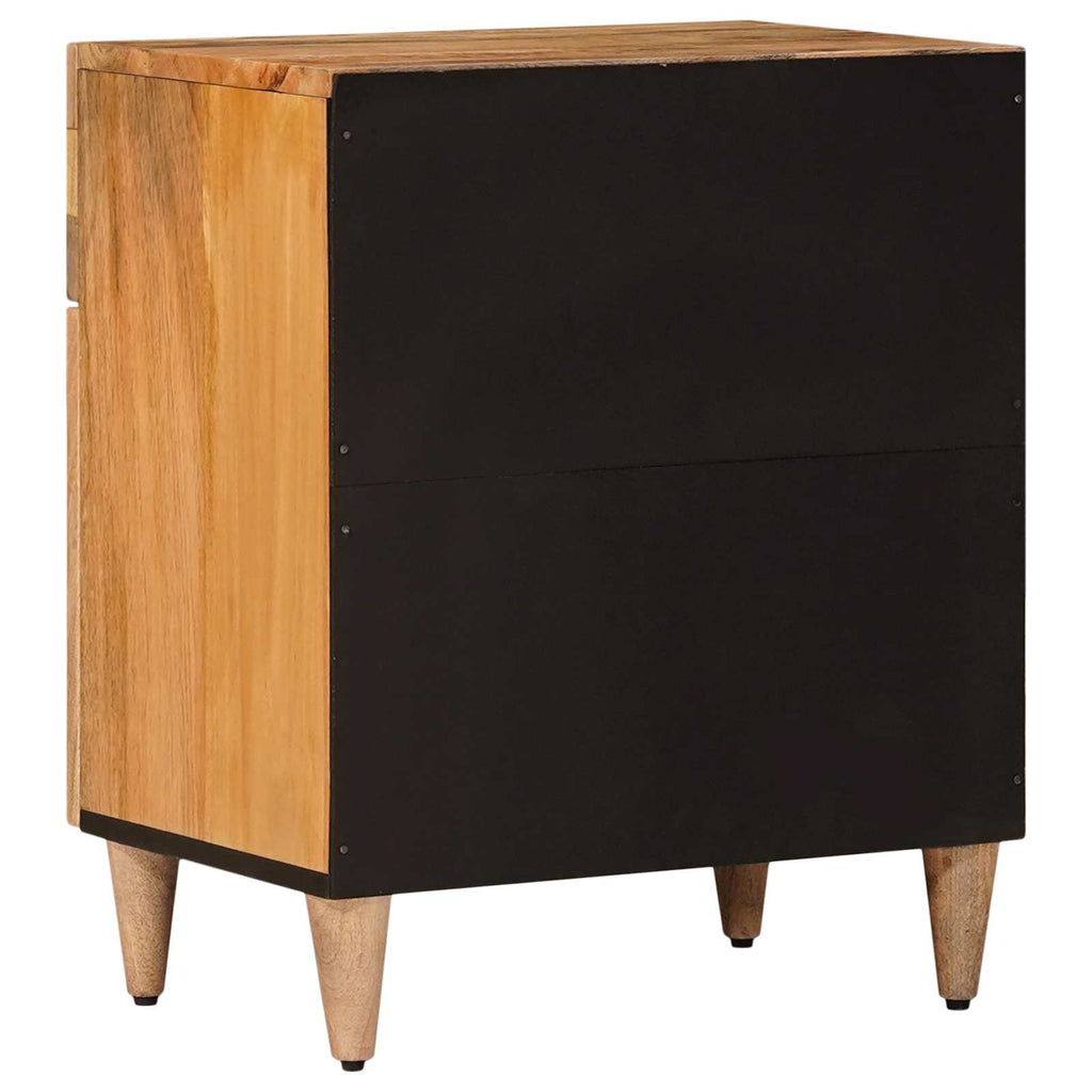 Nachttisch Natur 50 x 33 x 60 cm Massivholz Mango